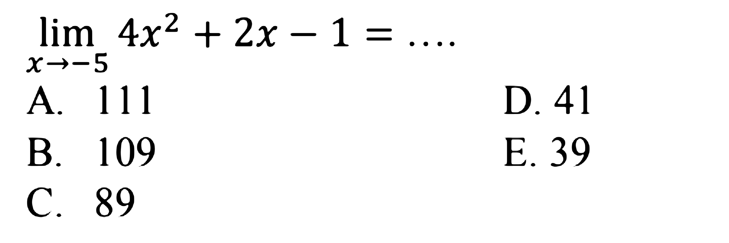 lim-x-5-4x-2-2x-1