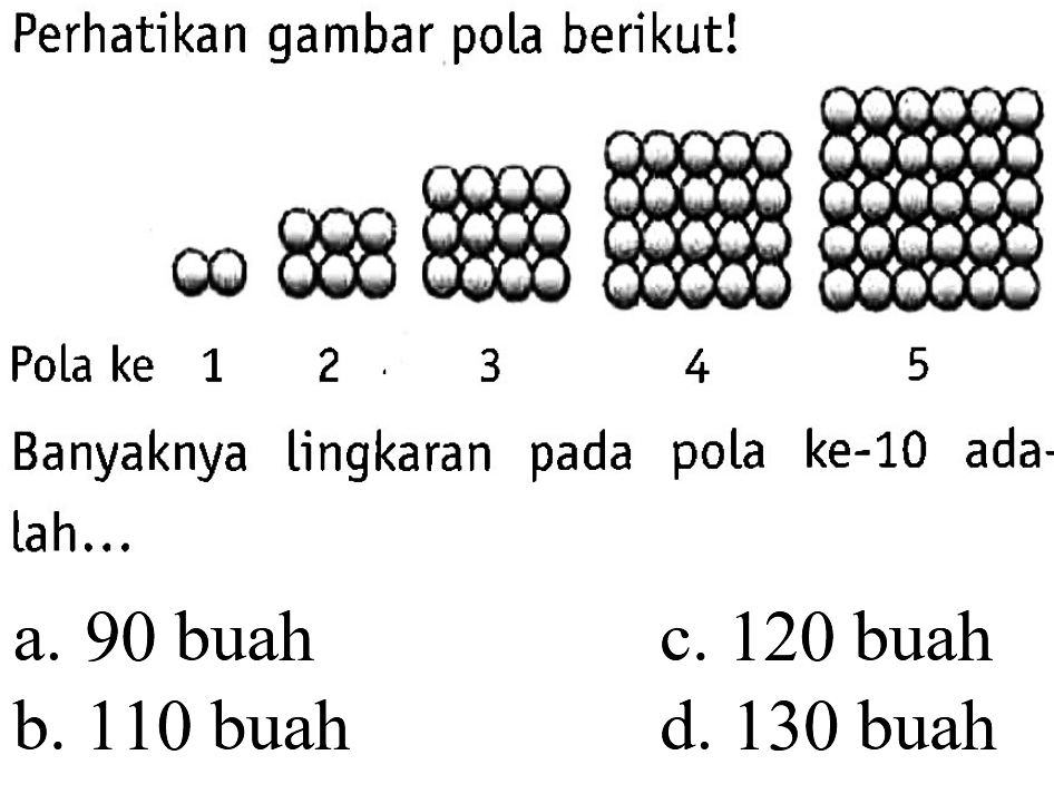 Ambillah Satu Bilangan Agar Terbentuk Suatu Pola Barisan Bilangan Ambillah satu bilangan agar terbentuk suatu pola barisan ...