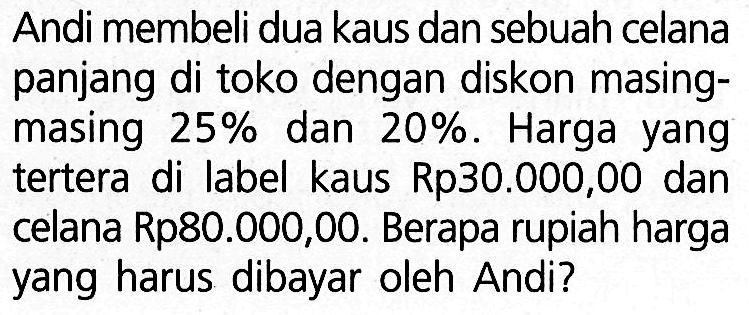 Aritmetika Sosial (Aplikasi Aljabar) - Matematika | CoLearn