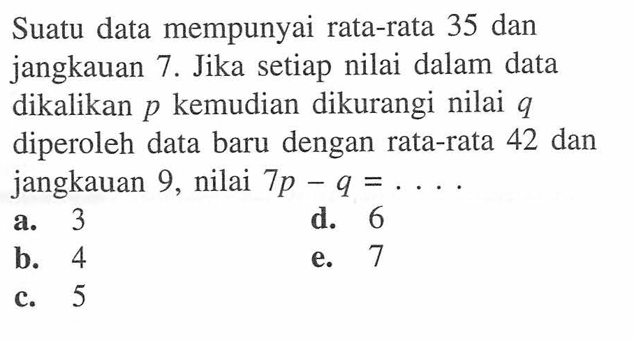 Suatu Data Mempunyai Rata Rata 8 Dan Jangkauan 3 Suatu Data Mempunyai Rata Rata 8 Dan Jangkauan 3