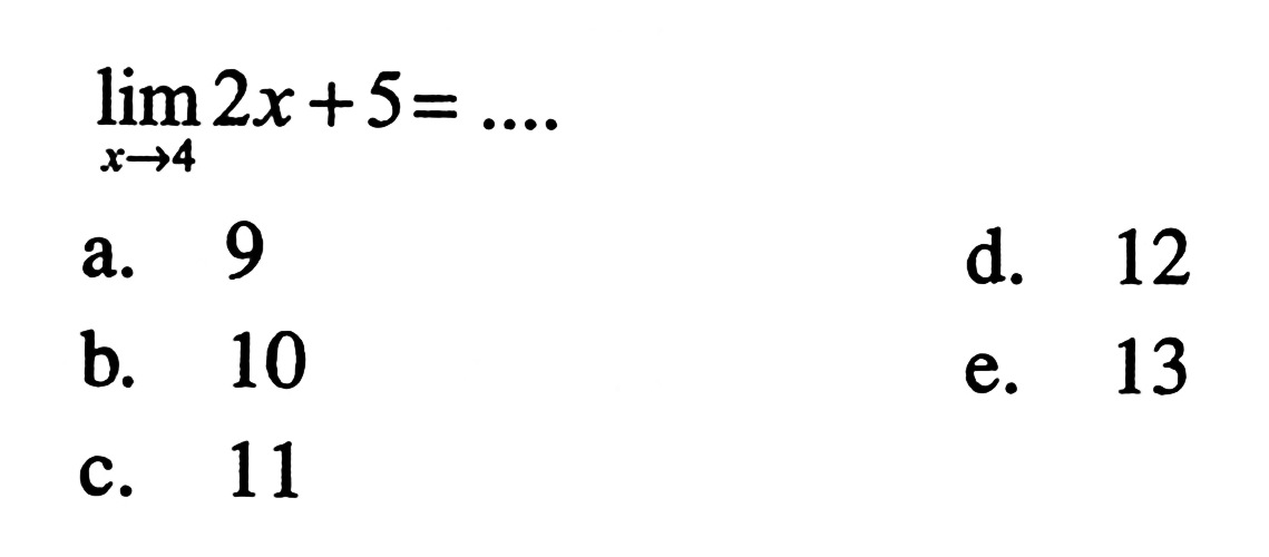Lim X 4 2x 5 